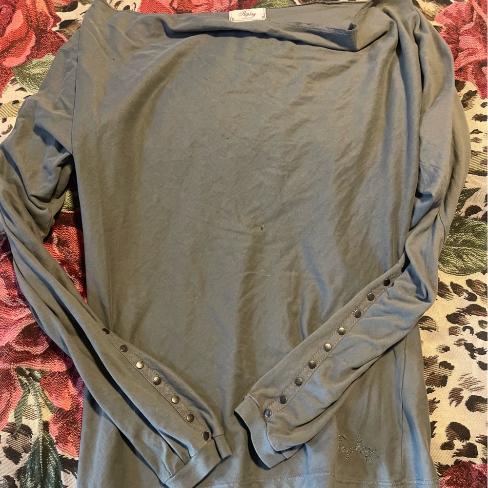 Grey long sleeve dress shirt